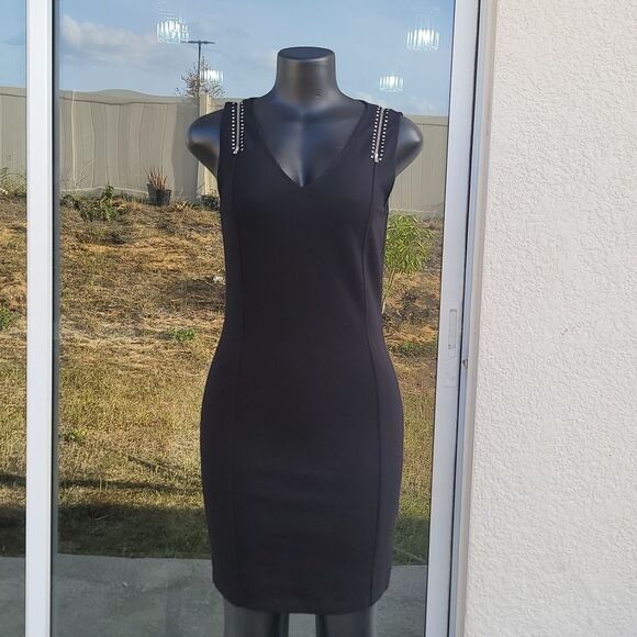 BRAND NEW LYNN RITCHE SILVER SLEVELESS STRAPPY ZIPPER DESIGN SHOULDERS DRESS - Picture 2 of 15